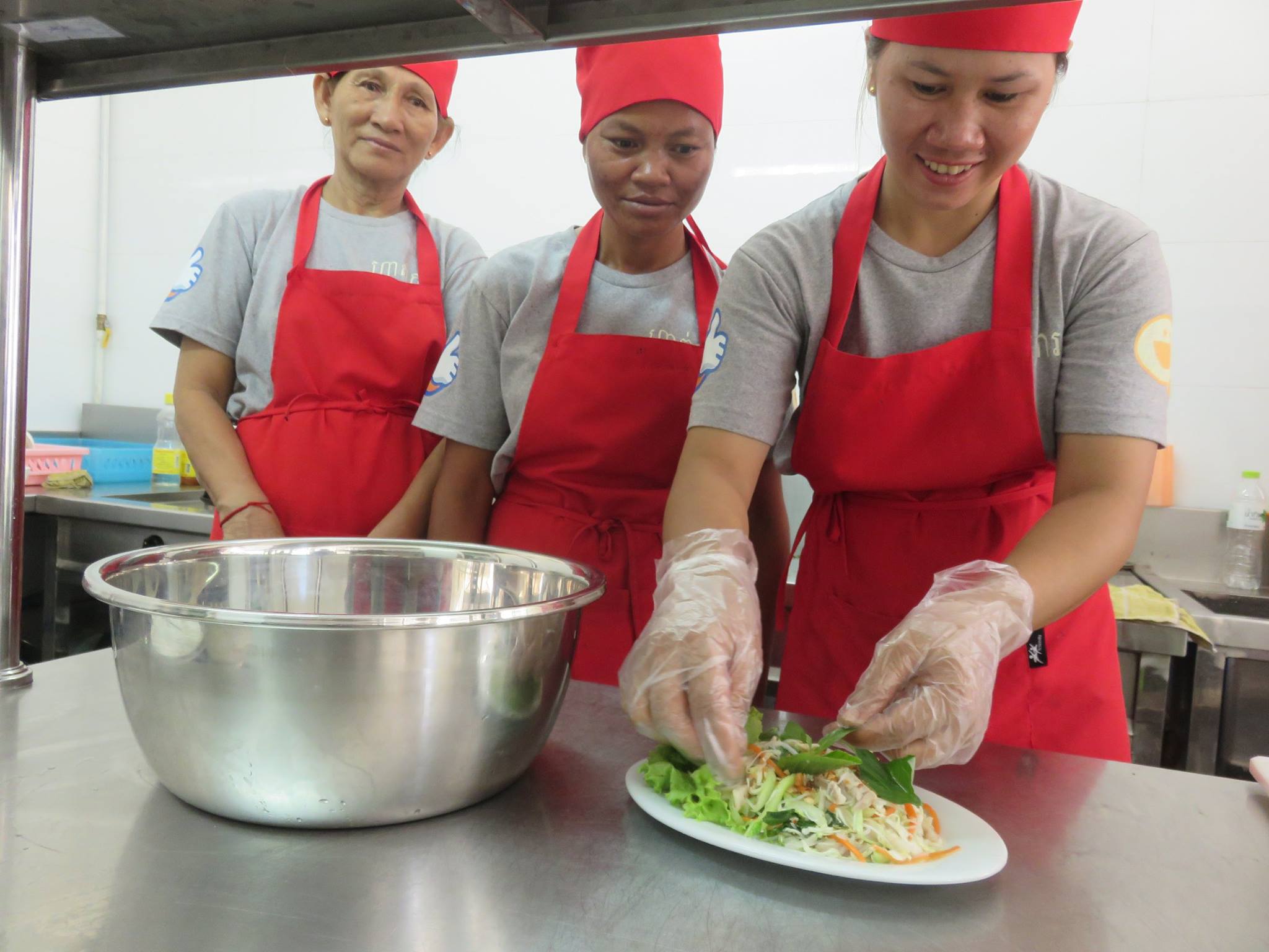 Professional training in catering for marginalized mothers in Siem Reap