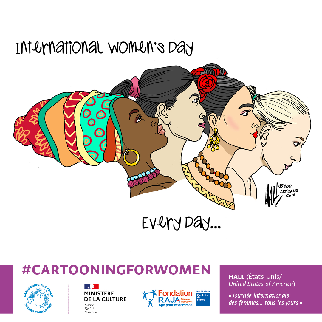 Exposition #CartooningforWomen sur les droits des femmes